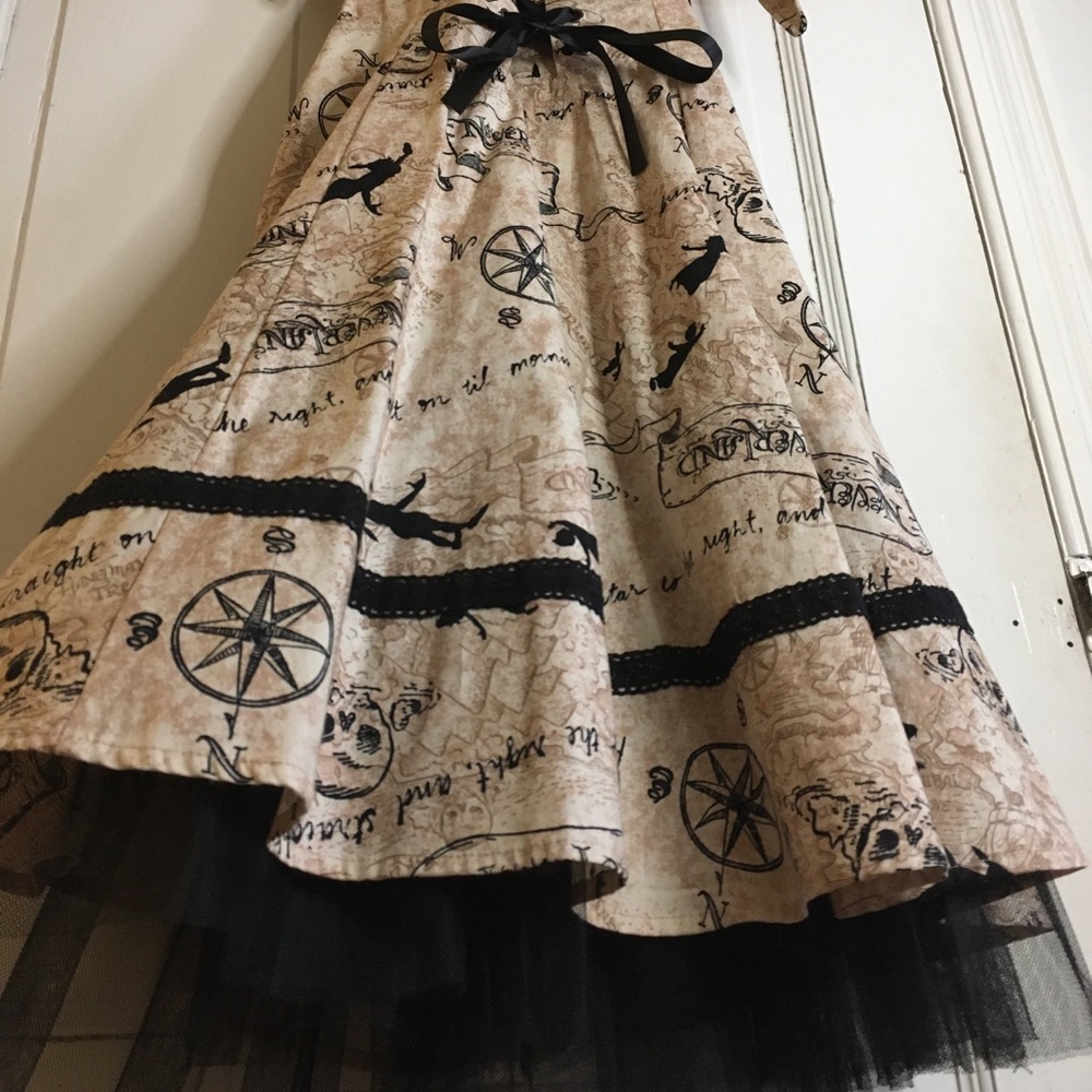 Disney Peter Pan Neverland Print Halter Dress